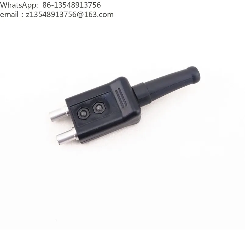 Dual C5 Clamp Plug FFA.00 Male Connector Ultrasonic Probe Cable Joint For Flaw Detector Thickness Gauge