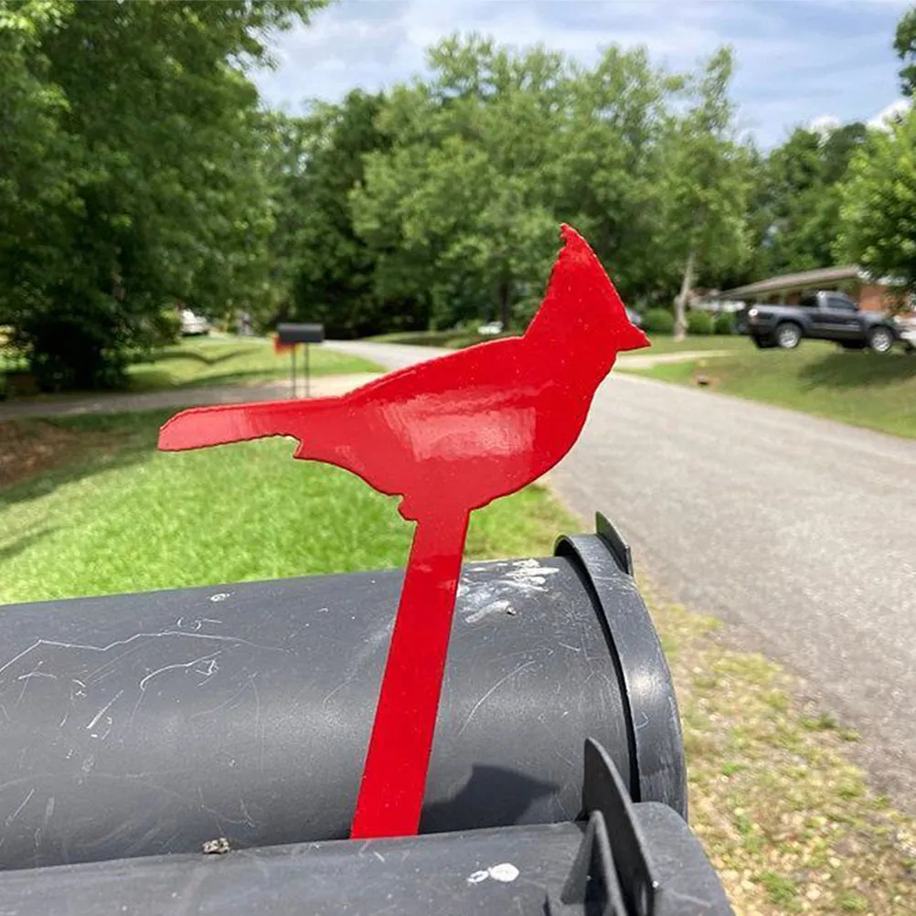 Weatherproof Bird Theme Mailbox Decor Acrylic Outdoor Yard Garden Accessory Decorative Mailbox Ornament Stack Sign