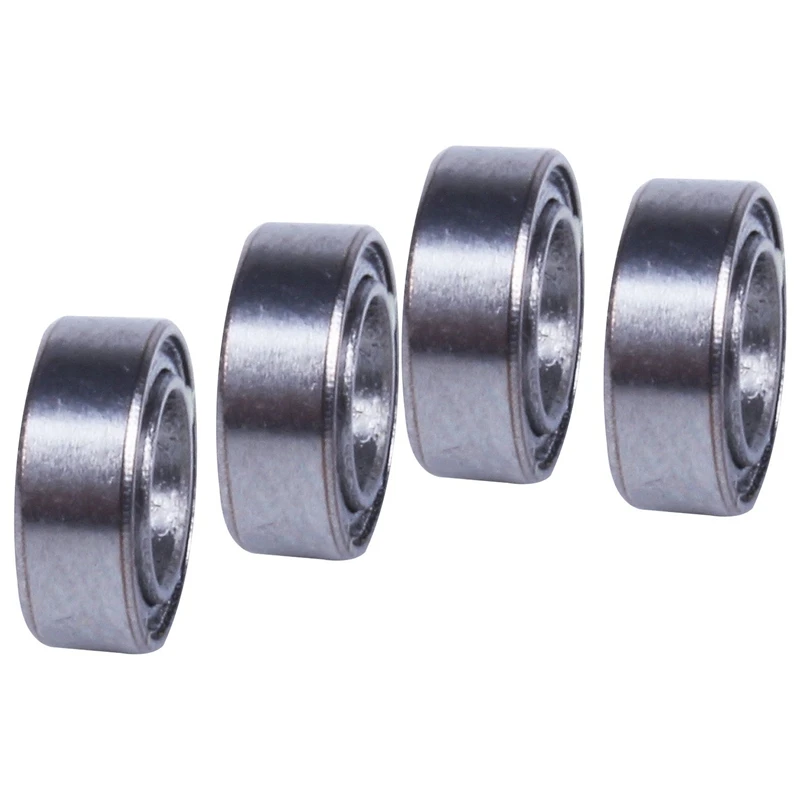 50Pcs 13Size Miniature Metal Shielded Sealed Groove Model Ball Bearing Size: MR74-ZZ 4 X 7 X 2.5Mm