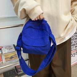 Borse a tracolla piccole in tela di moda per le donne Mini borsa a tracolla per telefono ragazza studente panno di cotone Mini borse femminili Flap