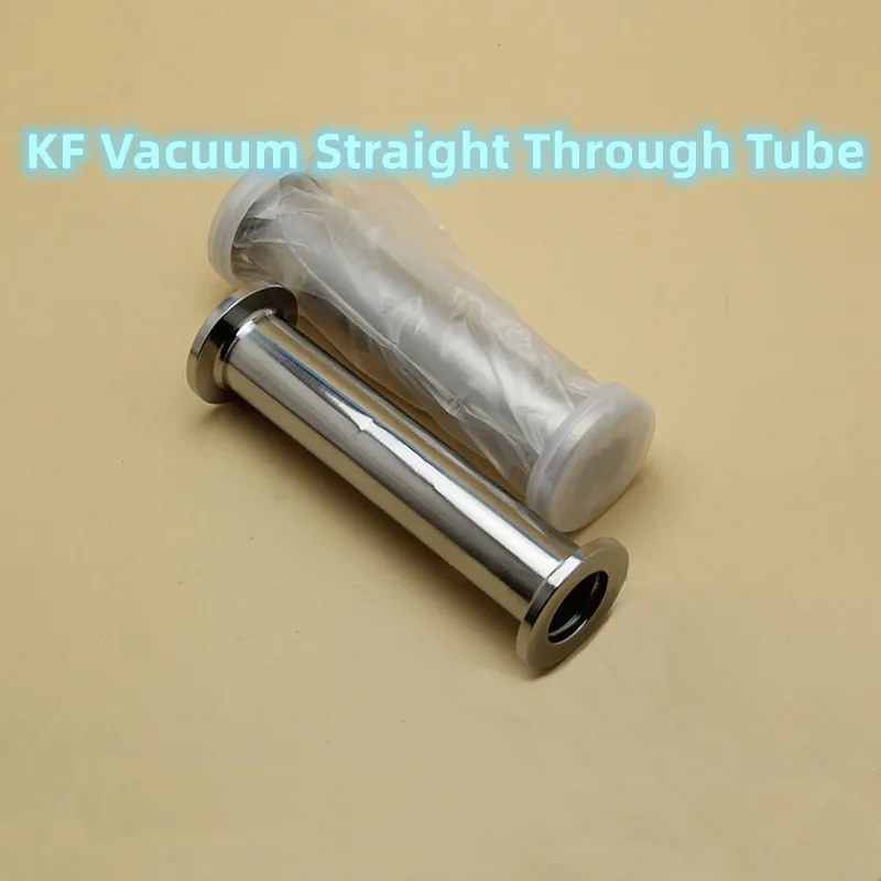 Vacuum Equal Diameter Pipe 1pc KF40/KF50 Length 50-200mm Quick-Installation Vacuum Straight Diameter Flange Tube Fittings Joint