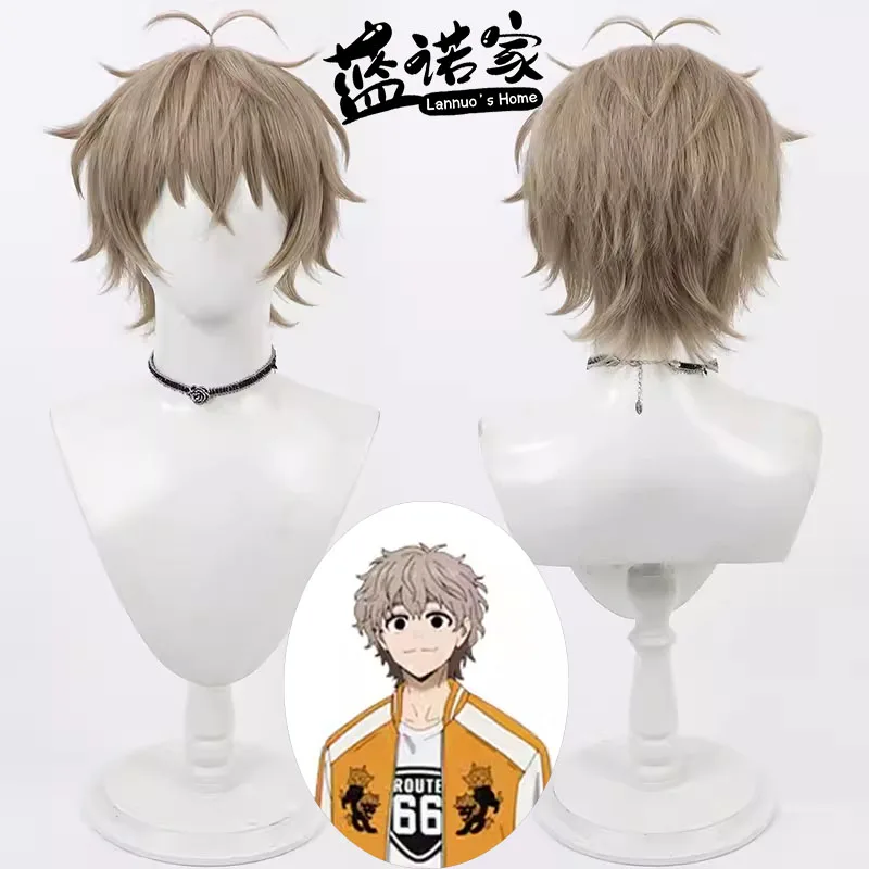 

Anime Wind Breaker Tomiyama Choji Cosplay Wig Halloween Carnival Party Props Synthetic Hair Heat Resistant Fiber + Wig Cap