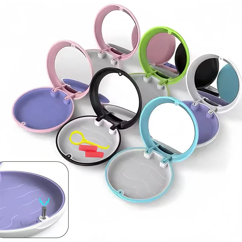 1pc Dental Orthodontic Case Invisible Braces Retainer Box Mouth Guard Denture Storage Aligner Case Oral Hygiene Braces Organizer