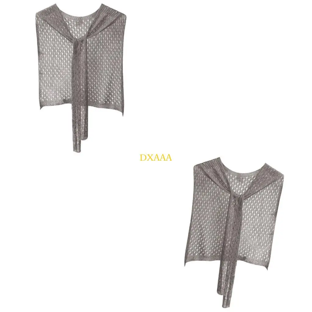 

DXAA Summer Lace Hollowout вязаная шаль.