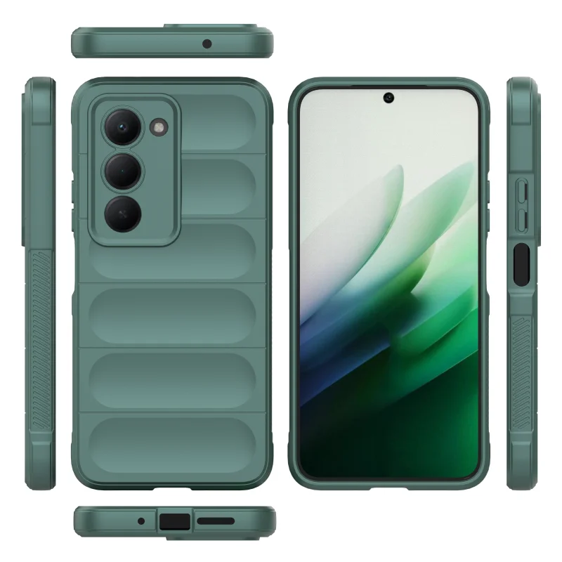 

For Redmi 15 5G Global Version Case Anti-slip Anti-Fingerprint Airbag Shockproof Soft Silicone TPU Full Protection Back Cover