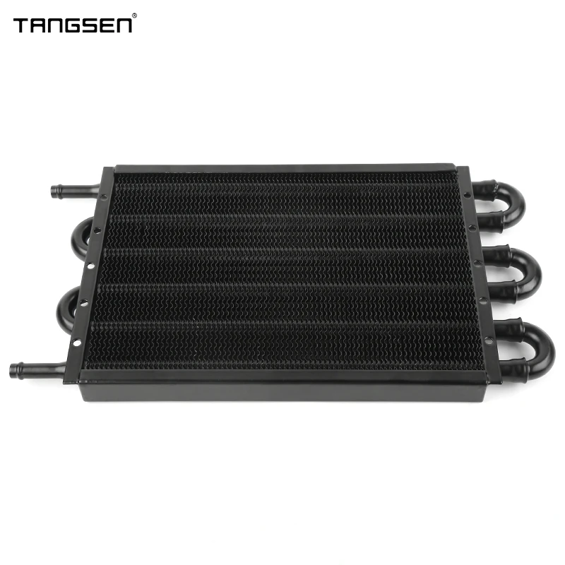 Transmission Oil Cooler Universal 4/6/8 Row Oil Cooler Kit Car  Aluminum Plate Fin Oil Cooler Auto-Manual Radiator Converter