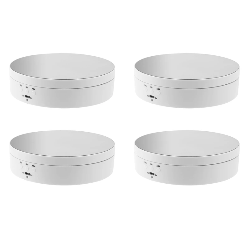 

B04B-4X 360-градусная круглая вращающаяся подставка для проигрывателя, аксессуары для фотосъемки, подставка для студийного фотофона, новинка (белый)