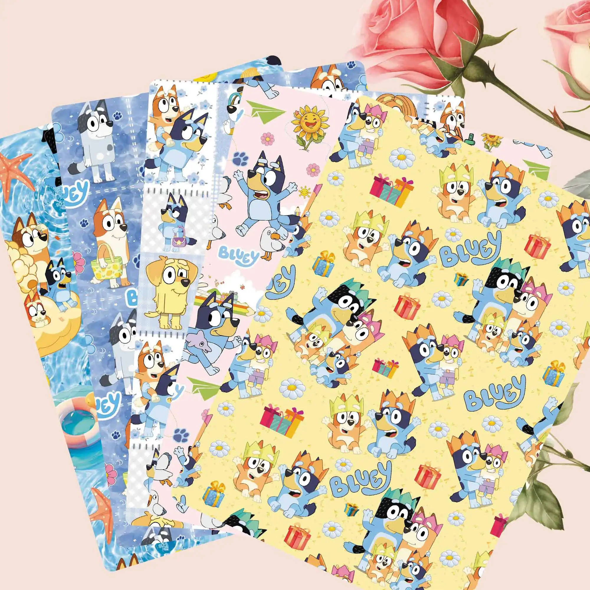 140x50CM stof cartoon blauwe stof patchwork weefsel kind thuis textiel naaien pop jurk gordijn polyester katoenen stoffen