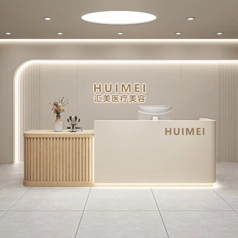 Height Consultation Reception Desk Powkiddy School Clothing Stick Updated Decor Reception Desk Iine Bios Muebles Furniture
