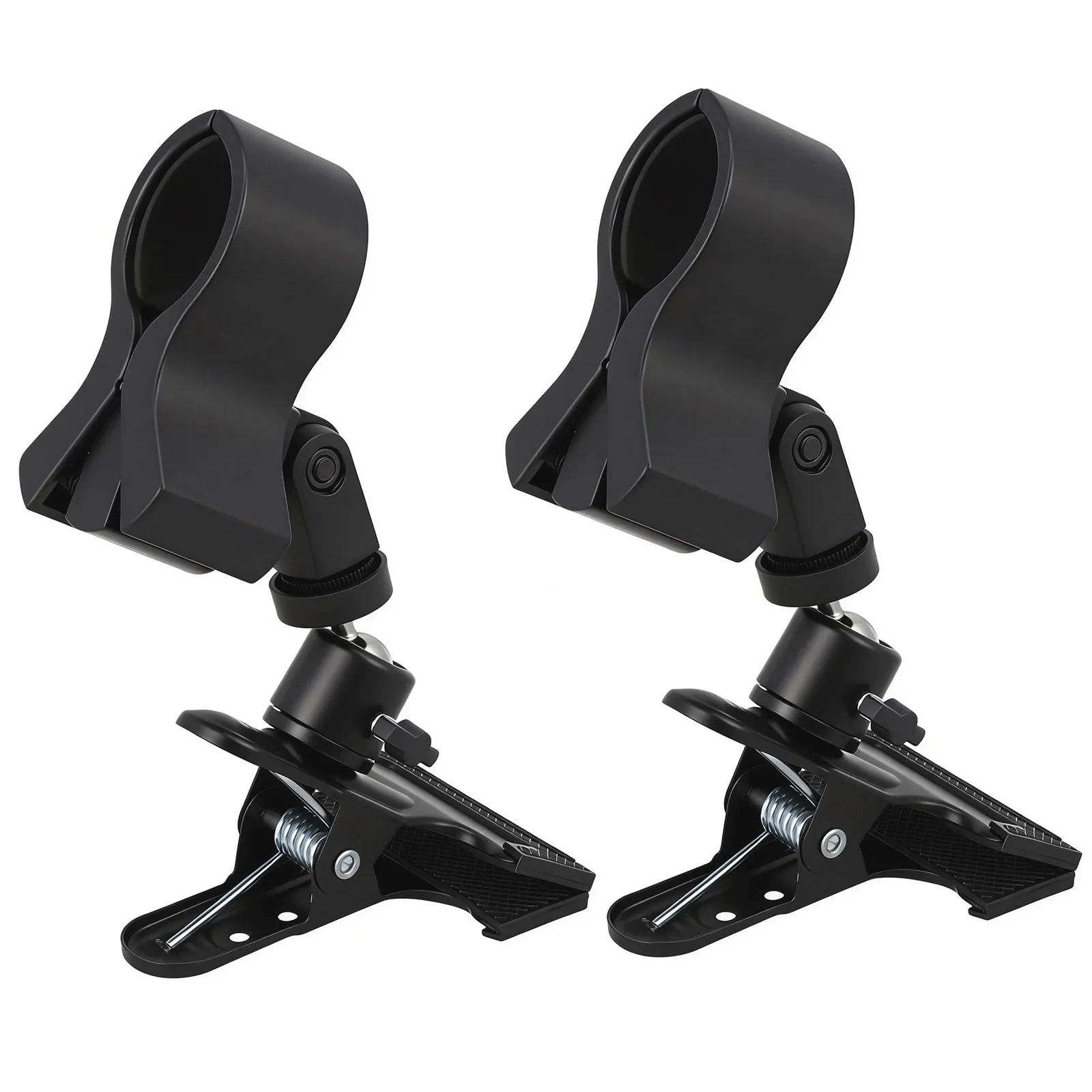 2Pcs 360 Degree Rotating Hands Free Hair Dryer Holder Stand Adjustable Countertop Blow Dryer Rack for Salon Home Bathroom Vanity