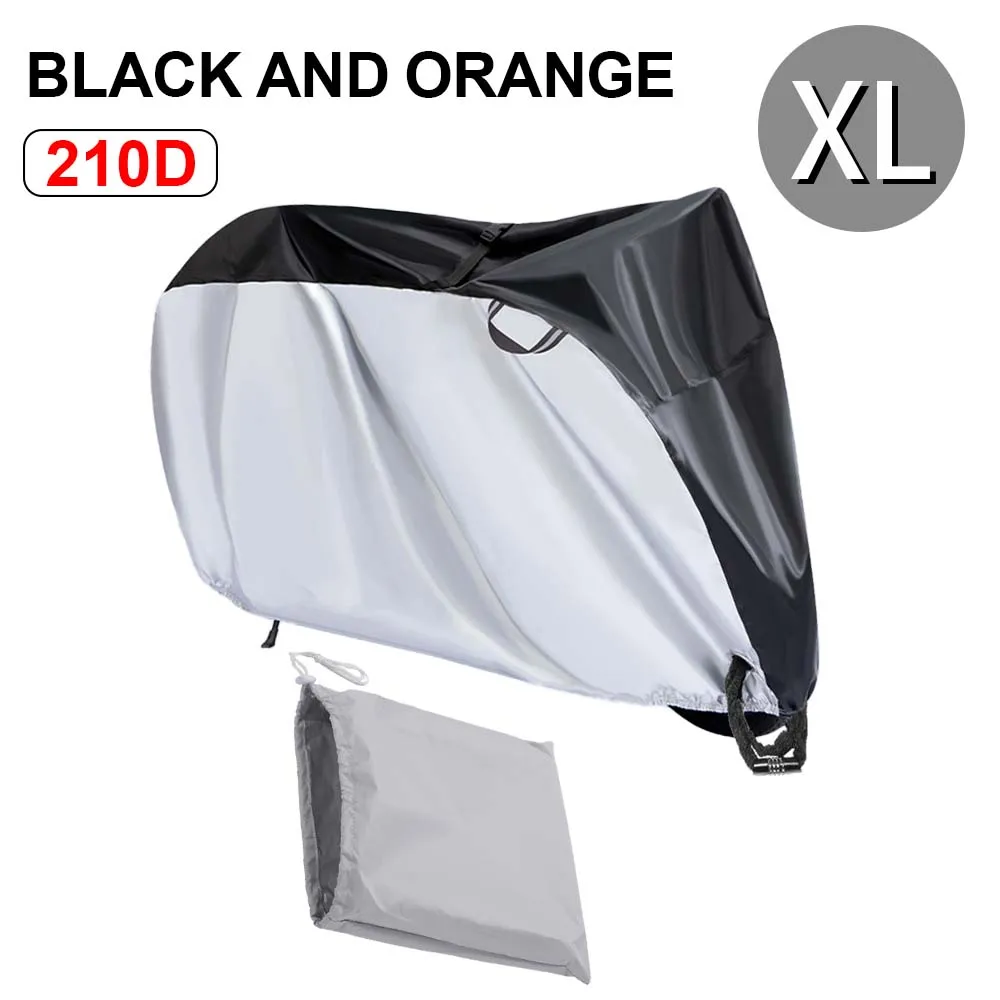 

200*70*110CM electric bicycle cover motorcycle cover Silver&black 210D Silver-coated cloth outdoor rainproof sunproof dustproof