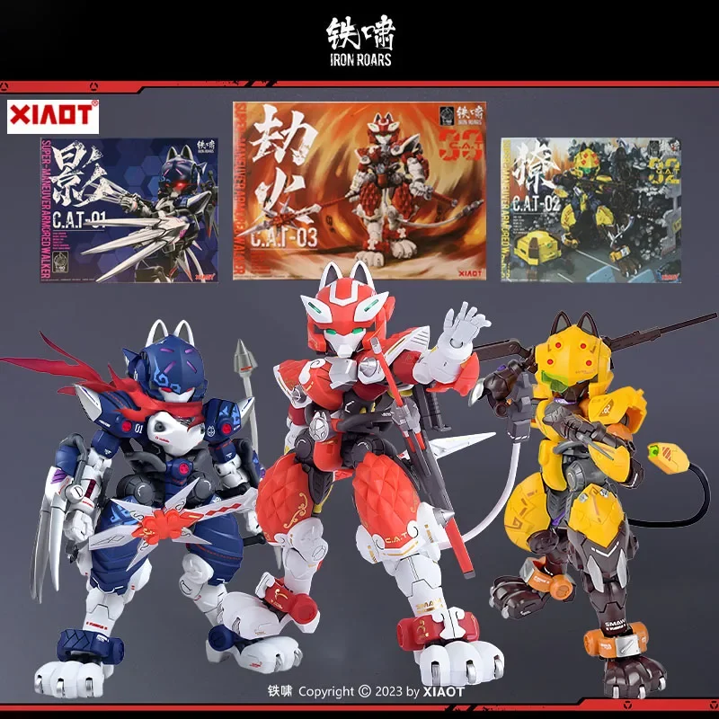 

XIAOT Original Model Kit IRON ROARS C.A.T-02 Jungle ver. 1/60 H=170MM Anime Action Figure Assembly Model Toys Gifts for Boys