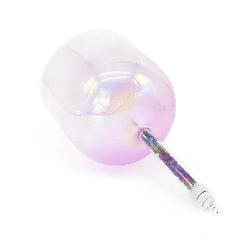 Rosa transparente Handheld Quarz Kristall Klangschale Yoga Meditation Klangtherapie Schlaginstrument Musikschale