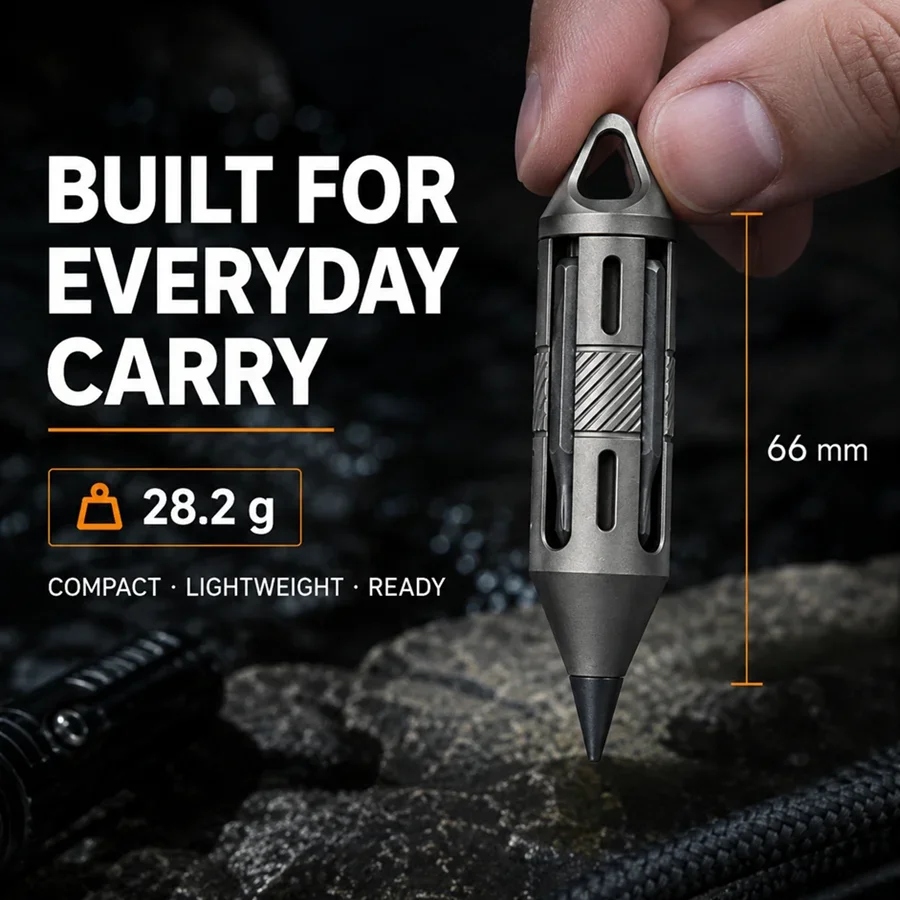 Titanium Alloy Mini Pen Screwdriver Portable Outdoor Camping Multi-functional Gear Pocket Tools EDC