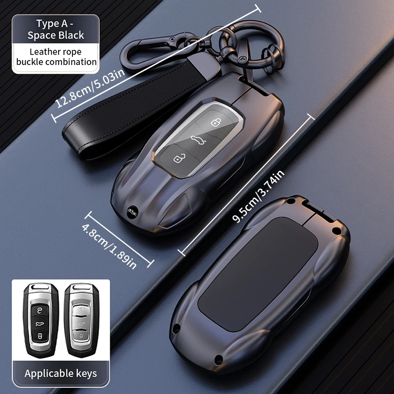 Car Key Case Cover Shell For Geely Emgrand X7 GS GX3 GT GC9 EC7 GC715 EC718 Englon SC3 Atlas Pro Keyless Accessories