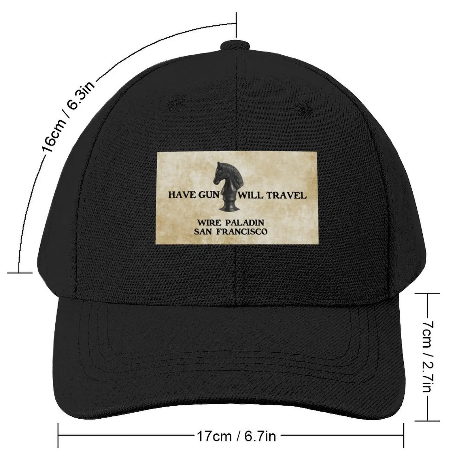 Have Gun Will Travel - Wire Paladin, San Francisco Classic Baseball Cap Kids Hat party Hat Men Hats Women's