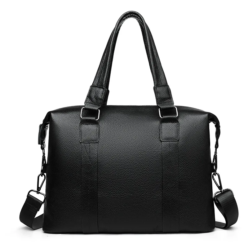 2027 New Business Laptop Bags Cow Genuine Leather Men's Briefcase Luxury Brand Male Handbags Men Messenger 14 Inch Computer Bag