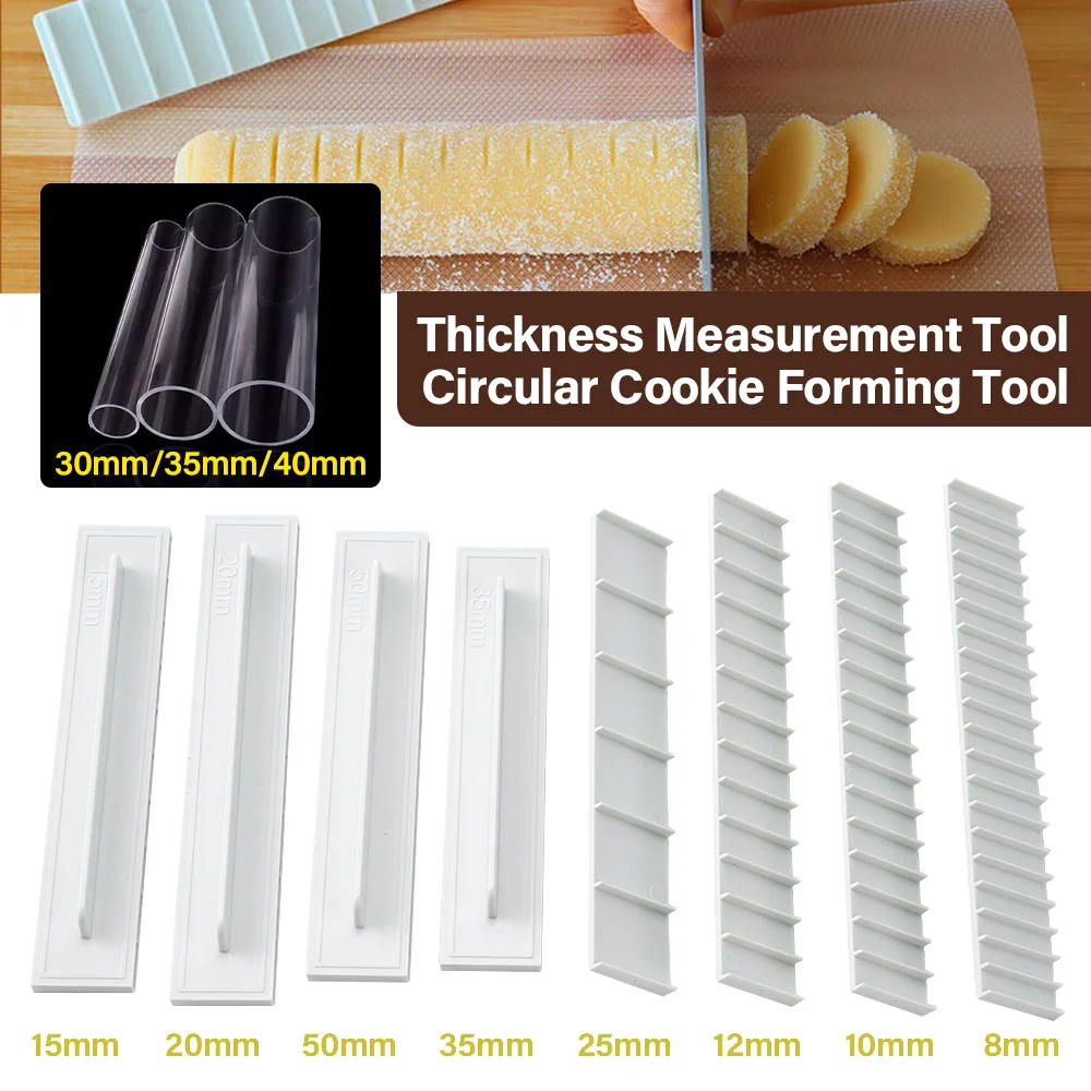 

Non-stick Biscuit Mold Cookie Cutter Press Scale Ruler Cutting Mold Kitchen Baking Gadget DIY Biscuit Pastry Cake Baking Tool