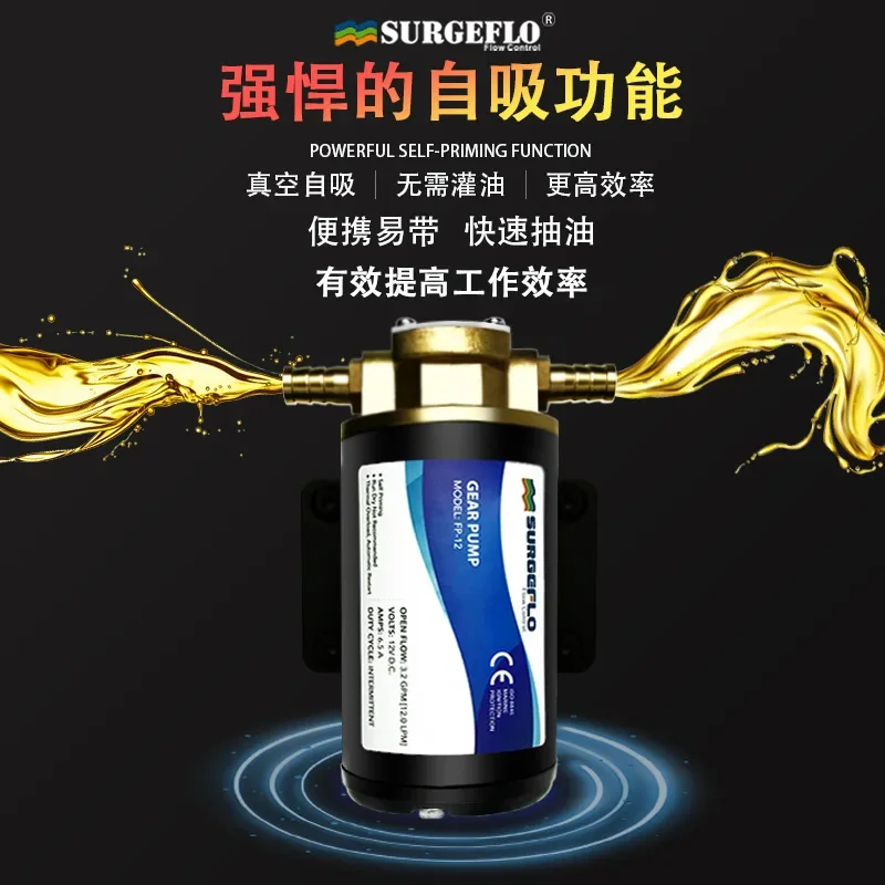 

2025 FP-12 Самовсасывающий насос из чистой меди, дизельный дизельный насос, 24 В, микроавтомобильный двигатель, смазочный угольный масляный насос