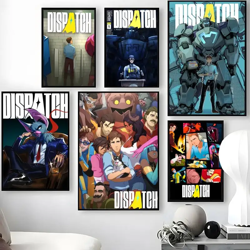 D-DispatchS Classic Game Poster Waterproof Self-Stick Wall Art Stickers, Removable Wall Decor for Living Room and Bedroom