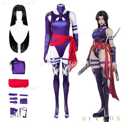 Mv Rivals Psylocke Sai Cosplay Costume Wig Anime Game Clothes Uniform Halloween Sexy Cosplay Women Vengeance Suit EPIC O disfraz