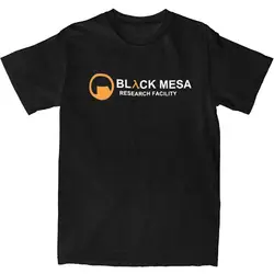 Men T-Shirt BLACK MESA Videogames Halfs Lifes T Shirts Fashion Summer Tee Shirt Vintage Pattern Cotton Tops Gift Idea