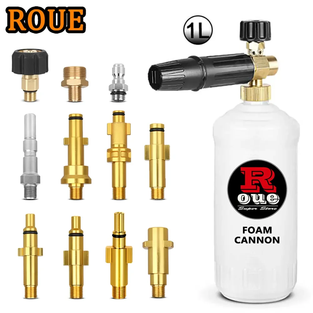 ROUE Snow Foam Cannon Car Accessories for Karcher High Pressure Soap Foamer Gun Lance Cleaner Foam Generator Car Washer Nozzle