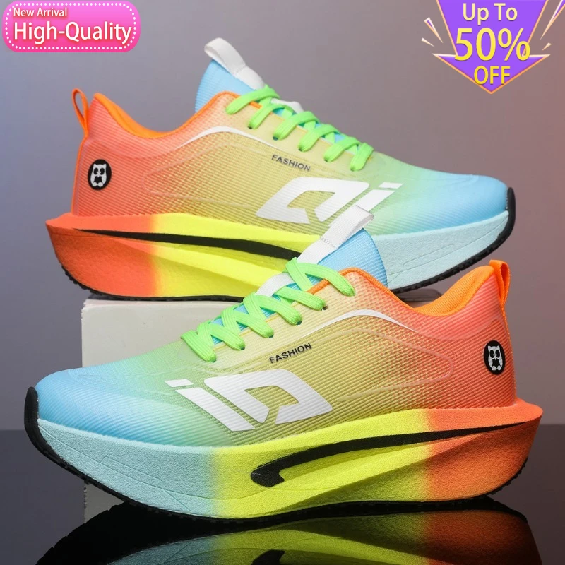 Hot Selling Summer Stable Mens and Womens Sports Shoes Lightweight Rebound Training Running Shoes Anti Slip Daily Walking Shoes
