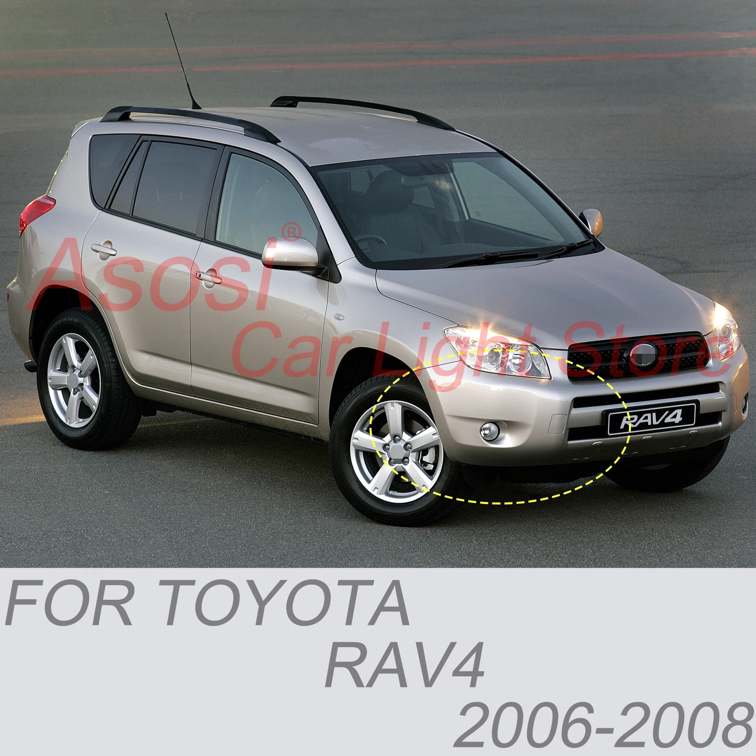 الوفير الضباب ضوء الجمعية لتويوتا RAV4 2006 2007 2008 مجموعة كاملة عدسة زجاجية ث/H11 لمبة التبديل سلك تسخير قوس