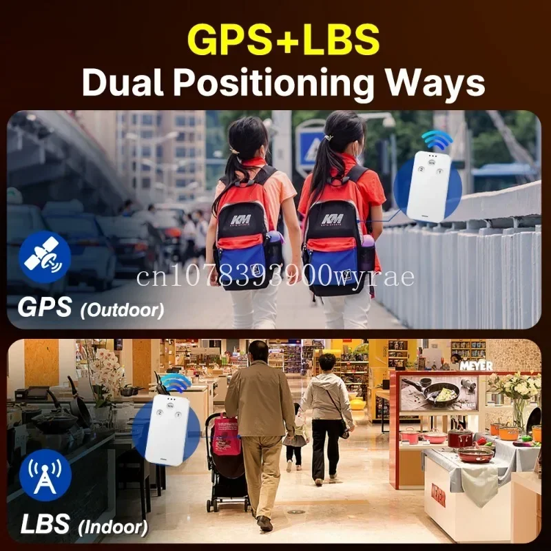 4G Worldwide GPS+LBS Positioning Long Standby Time Up to 72h kids GPS with Free APP/Web and Real Time