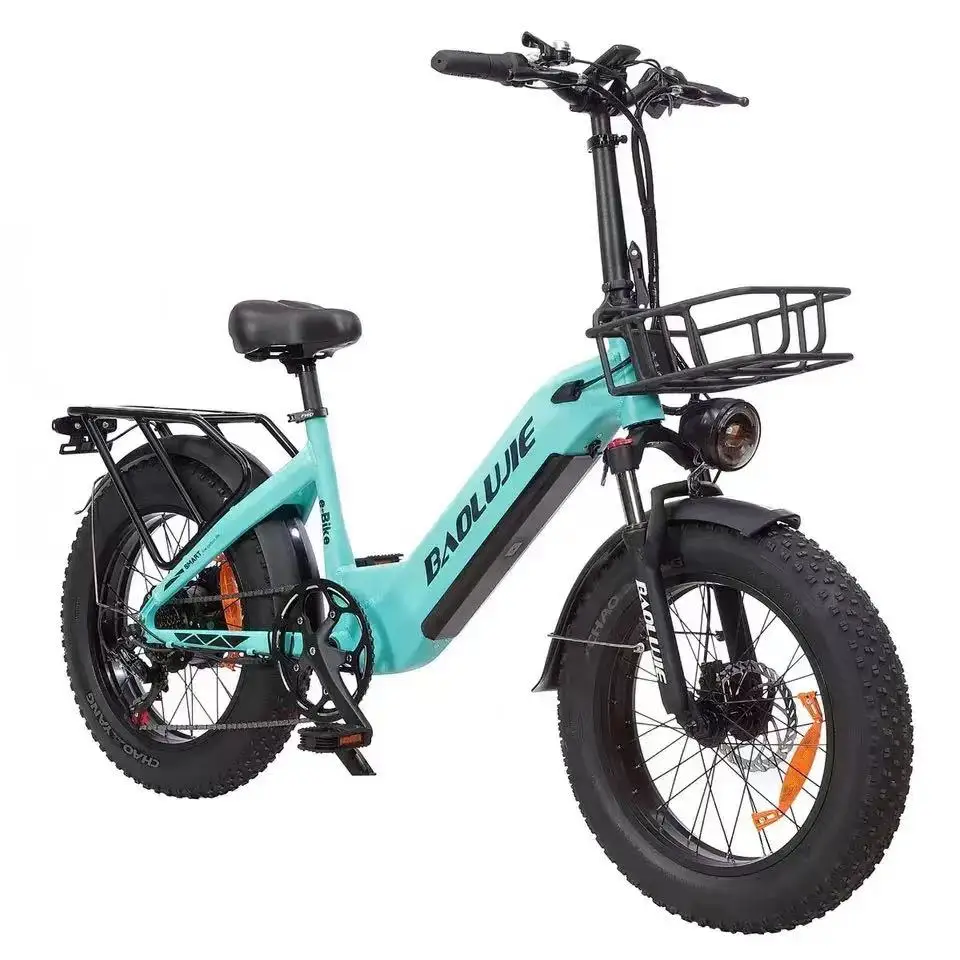 

Ebike 750W 12AH 7 Speed Mountain Electric Bike 48V 20 Inch Fat Tire Electric Bicycle Lithium Battery Mini Folding Electric Bike