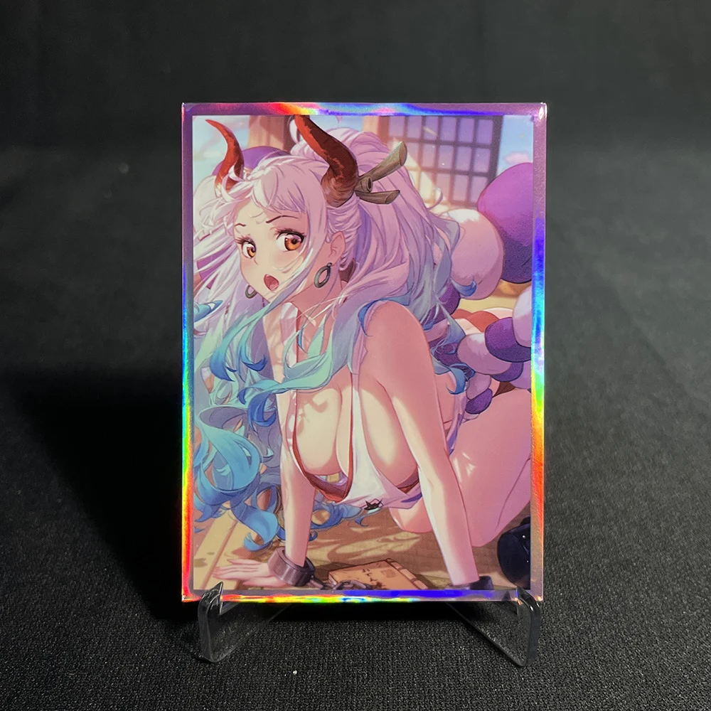60PCS 67X92mm One Piece Anime Card Sleeves Yamato Board Game Cards Protector Cards Shield Double Card for MGT/TCG/PTCG/PKM Card