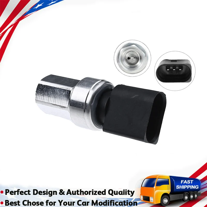 A/C Air Conditioner Pressure Sensor Switch for VW Conditioner 2000-2012, Q7 2007-2015, R8 2010-2011, S3 2003-2015 Etc