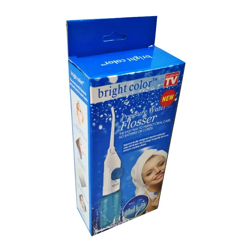 A Set Hand Pressed Blue and White Dental Cleaner Dual-use for Nasal Cleaning Convenient Household Oral Cleaning and Dirt Removal