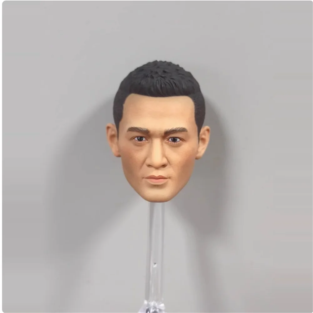 

1/6 Male Soldier Mobile Force PTU Commemorative Edition Head Carving Sculpture Model Toy Fit 12'' Action Figure Body In Stock