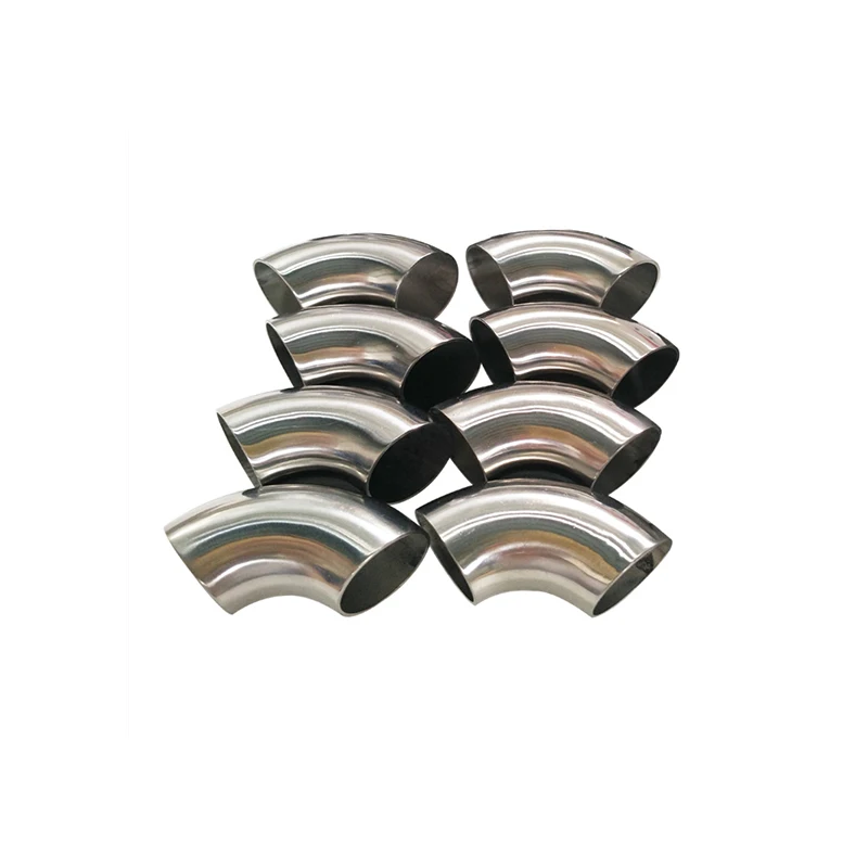 

51mm 60mm 63mm 76mm OD Sanitary Butt Weld Elbow Bend Pipe 304 stainless steel car exhaust pipe muffler welded pipe