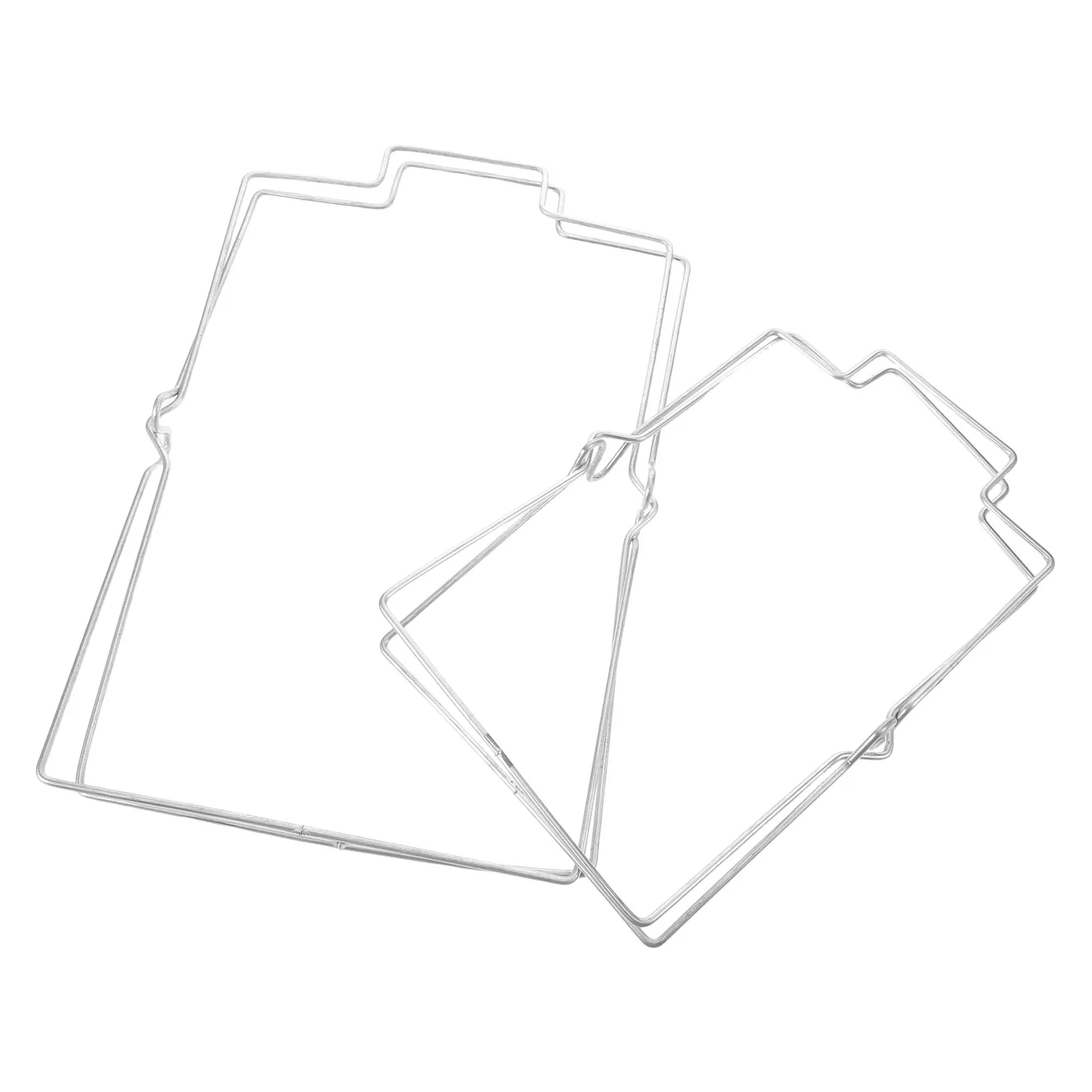 2Pcs Compact Foldable Trash Bag Holder Stand Heavy Duty Steel Garbage Bag Support for Picnic Camping Party Indoor Outdoor Use