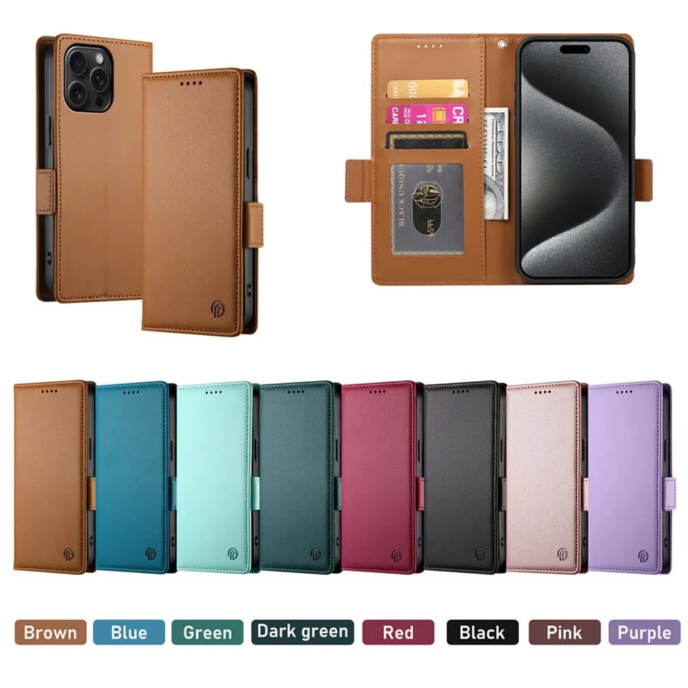 Für xiaomi poco x6 pro x 6 x5 luxus fall leder flip book clam shell für poco m6 pro 4g fall c65 c 65x5 x6 brieftasche h01z