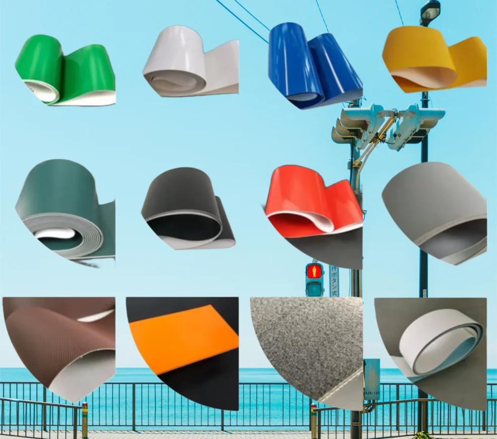 Customized various colors pvc conveyor belt  industrial belt