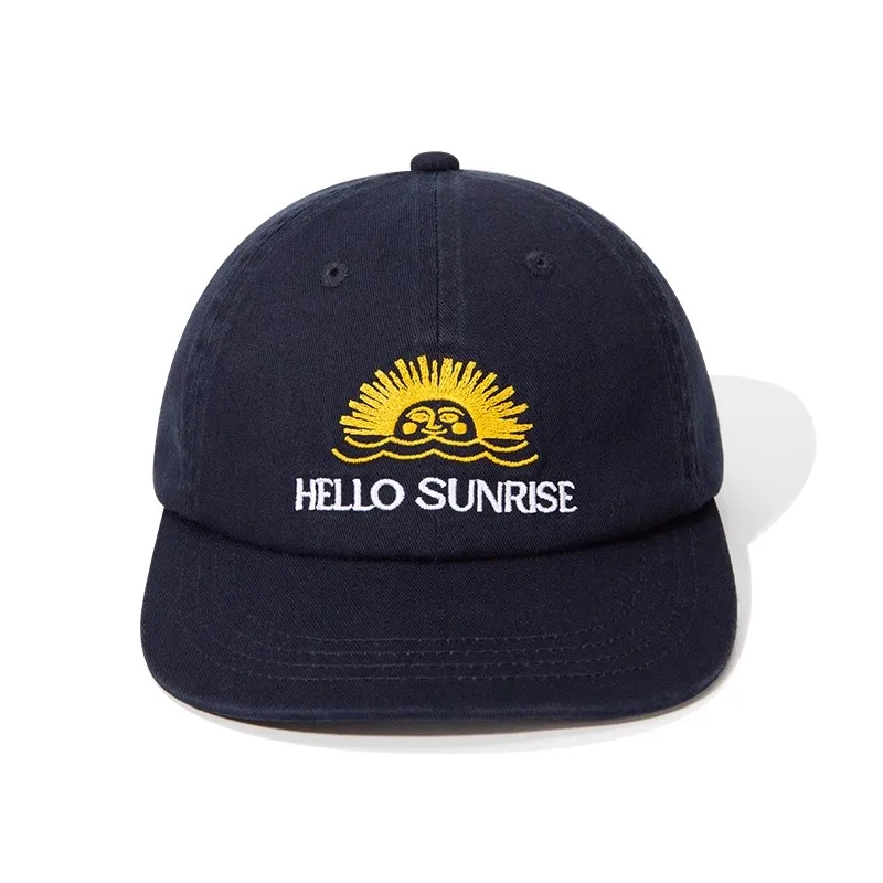 Gorra de béisbol para hombre y mujer, sombrero de Hip Hop con bordado de sol, letras lavadas Retro, nicho