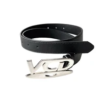 Unisex Nostalgic DVD Buckle Belt - White Black Jeans Decoration Waistband for Men & Women Perfect for Daily Wear & Party Outfits - Image 2