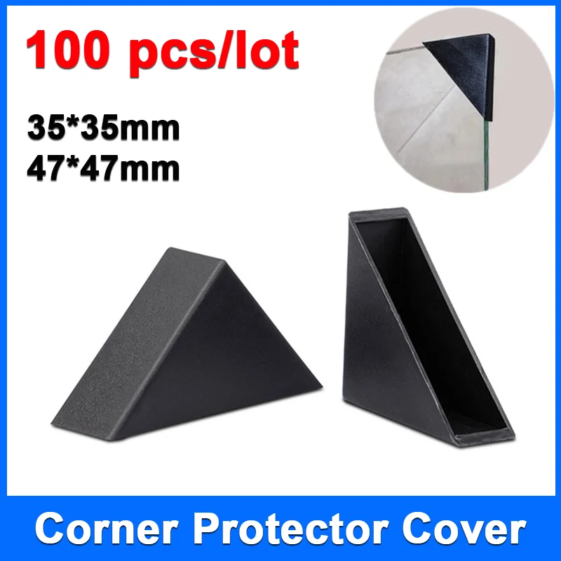 100 pcs/lot Glass Corner Protector Cover Anti Collision Angle Edge Guards Buffer for Glass board Picture Frame Transpoter