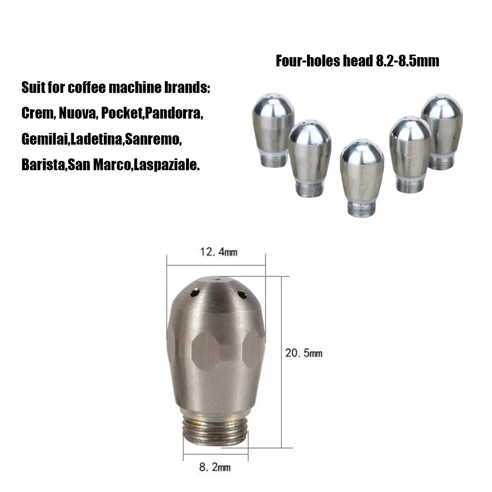 4 Holes Coffee Machine Steam Nozzle Accessories for Breville 870/878/880 Perfect Milk Foam for Nova Gemilet