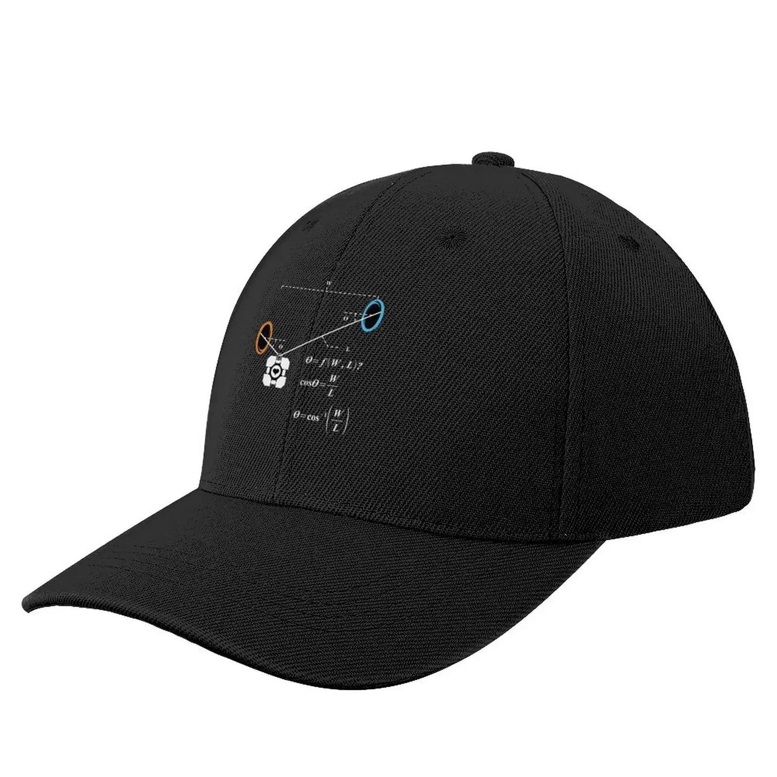 Newton_s 1st Law of Motion with POrtals (White) Baseball Cap Sun Cap Beach Trucker Cap Caps Women Men's