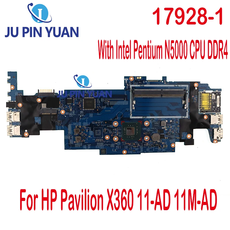 

17928-1 For HP Pavilion X360 11-AD 11M-AD Laptop Motherboard L20761-601 L20761-001 L29043-601 With Intel Pentium N5000 CPU DDR4