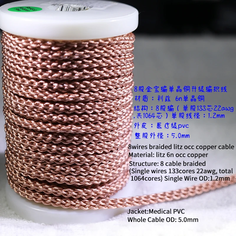 

HAKUGEI wires braided litz occ copper cable