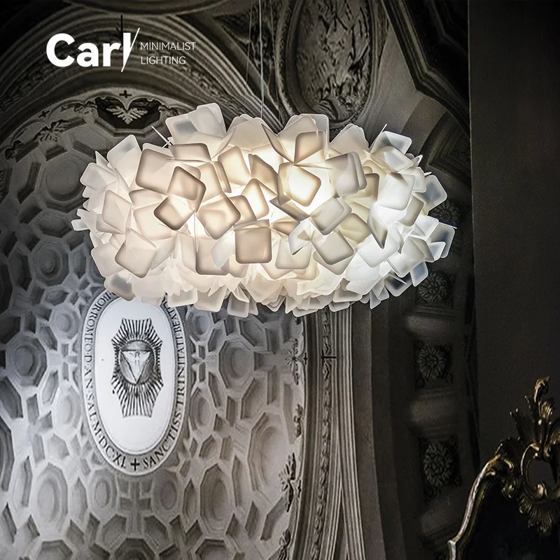 Modern Nordic Minimalist Living Room Dining Room Petal Ceiling Chandelier Creative Design Bedroom Home Decoration Led Lights