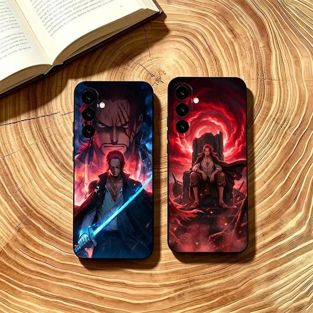 O-One P-Piece Shanks Phone Case For Samsung Galaxy A73,A72,A71,A70,A53,A52,A51,Others Soft Black Cover