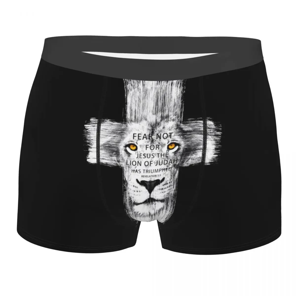 

Hot Boxer Cool Lion Of Judah Jesus Cross Lion Shorts Panties Briefs Men Underwear Soft Underpants for Male