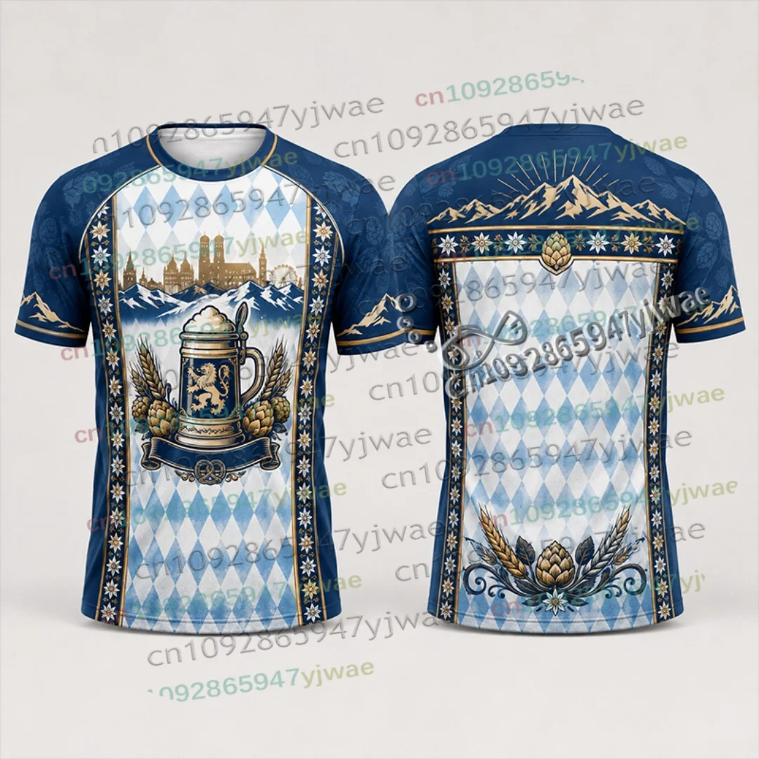 2026 Lustiges Deutsches München Oktoberfest-Shirt Bierfest-T-Shirt Festival Streetwear Urlaub Party Freizeit-Oberteil Eltern-Kind-T-Shirt – Detail 5